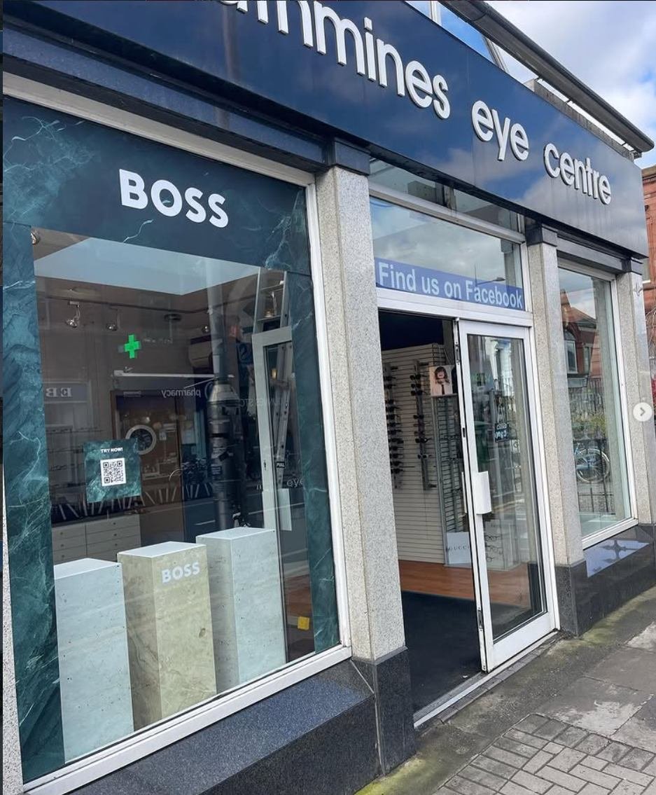 Opticians shop front cleaned