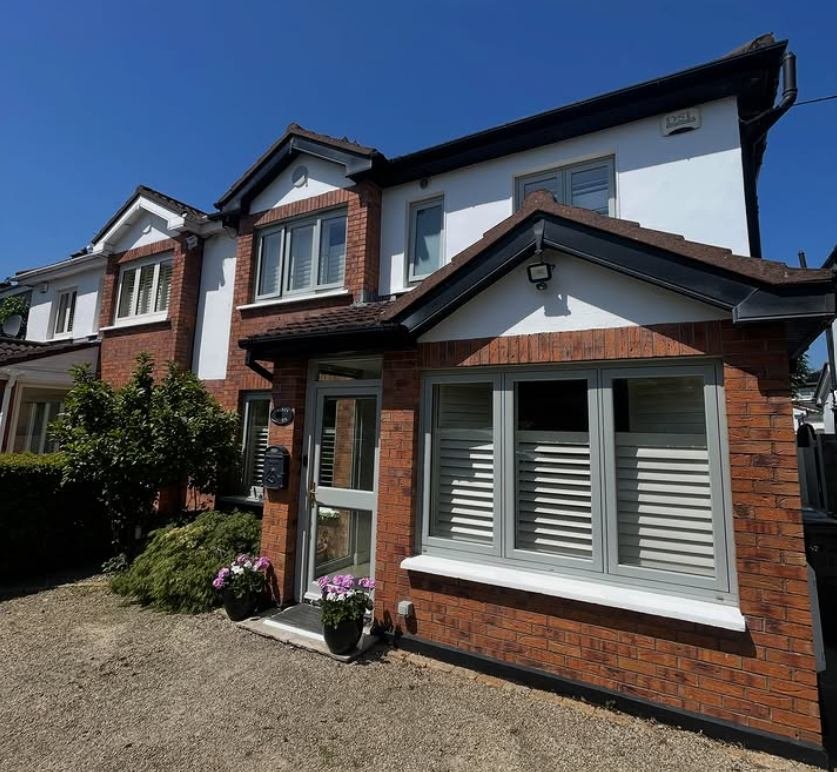Freshly cleaned windows on a South Dublin home